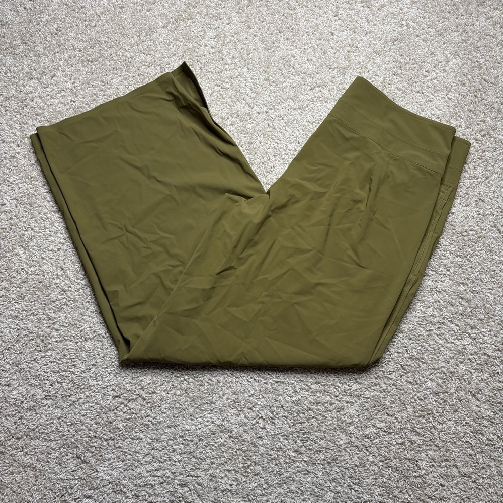 Athleta Cosmic Wide Leg Olive Green Women's Pants